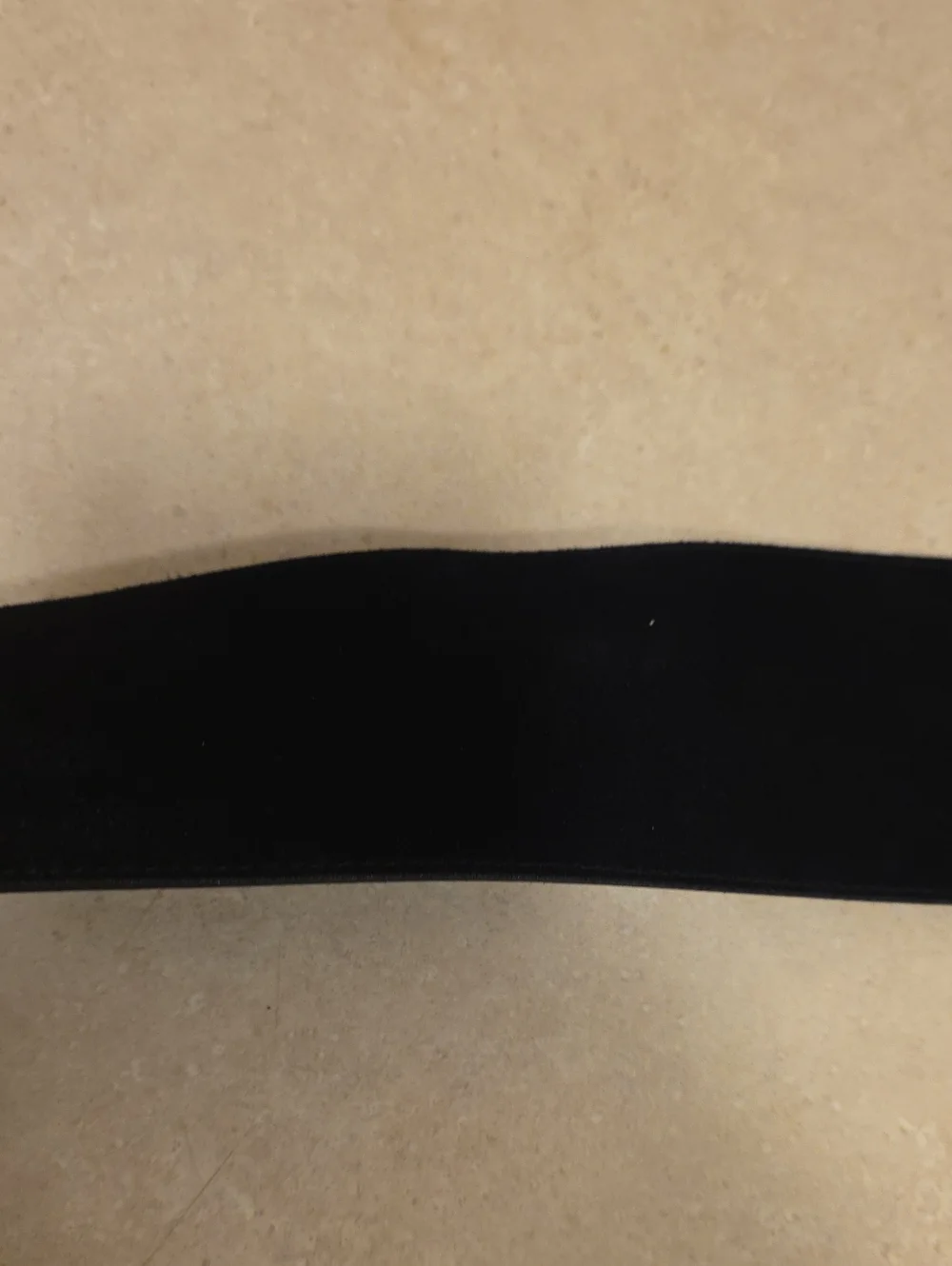 Vtg Kandell Marcus Black Suede Wide Waist Belt Gold Crescent Buckle 1980s USA